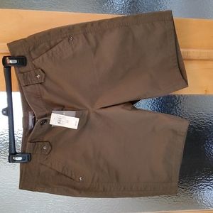 NWT Ann Taylor olive brown shorts